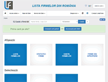 Tablet Screenshot of listafirme.ro